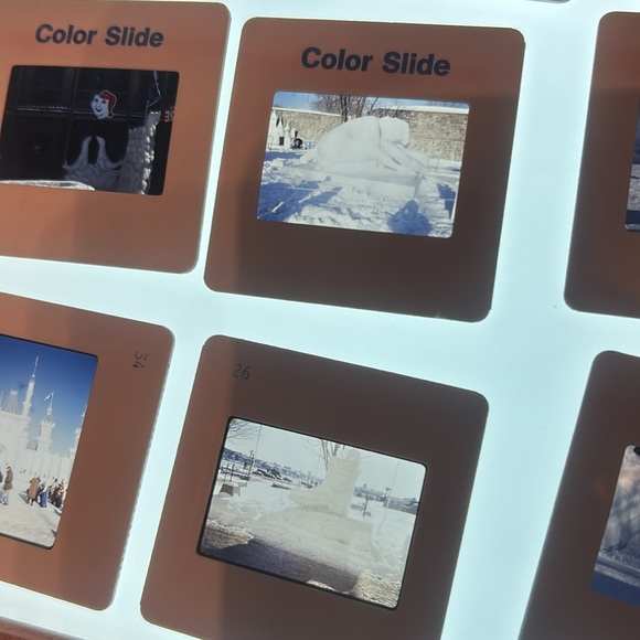 Photographic slides from Quebec Canada Snow sculptures mainly 1995 - Picture 10 of 14
